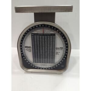SCALE PELOUZE MODEL Y-50 POSTAGE SCALE Black Made in USA, 50 LBS Vintage